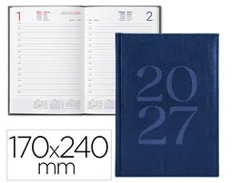 Liderpapel Agenda Creta 2027 Día Página Azul