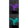 I-total lampara 3D dinosaurio luz led