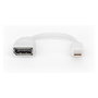 Digitus Cable Mini DisplayPort a DisplayPort St./Bu. 0,15m Blanco