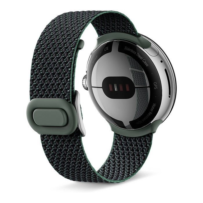 Google Pixel Watch Brazo Correa de Pulsera para Smartwatch, Material Plástico y Acero Inoxidable, Tamaño 137 - 203 mm, Color Marfil Elfenbein, Referencia GGLGA03270