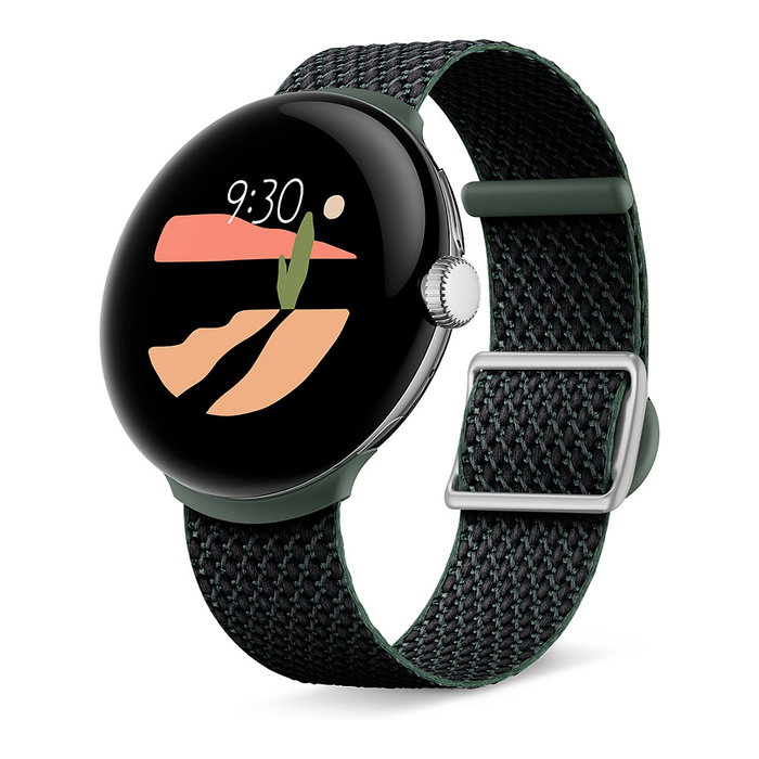 Google Pixel Watch Brazo Correa de Pulsera para Smartwatch, Material Plástico y Acero Inoxidable, Tamaño 137 - 203 mm, Color Marfil Elfenbein, Referencia GGLGA03270