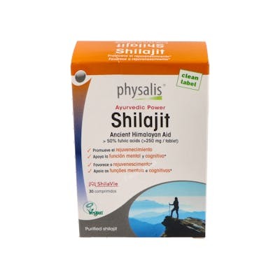 PHYSALIS Shilajit 30 Comprimidos - Apoyo Cognitivo y Sistema Inmunitario, Producto Vegano, 500 mg PHYSALIS Shilajit 30 Comprimidos - Apoyo Cognitivo y Sistema Inmunitario, Producto Vegano, 500 mg