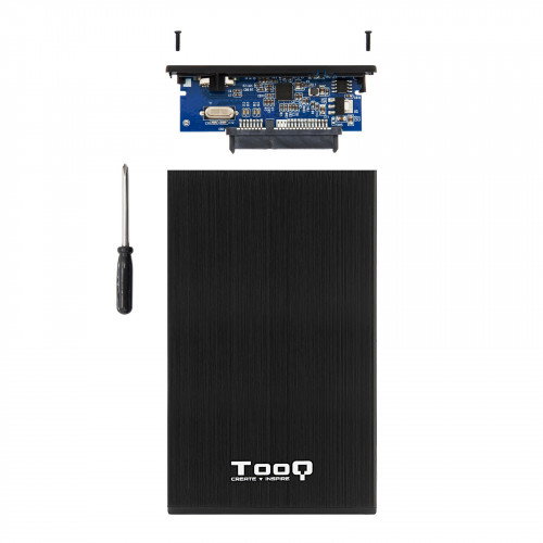 TOOQ Caja Externa para HDD/SSD 2,5'' SATA USB 3.0 Negra TQE-2527B