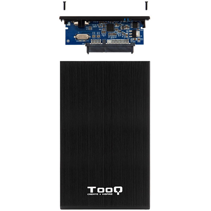 TOOQ Caja Externa para HDD/SSD 2,5'' SATA USB 3.0 Negra TQE-2527B