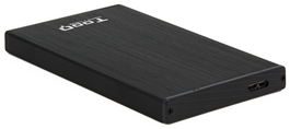 TOOQ Caja Externa TQE-2527B para HDD/SSD de 2.5'' SATA USB 3.0 Negra