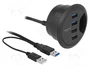 DeLOCK 62868 Hub de Escritorio 4 Puertos USB 3.2 Gen 1 Negro