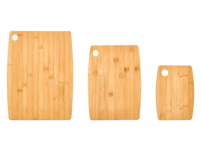 KINVARA Set de 3 Tablas de Cortar de Bambú, 3 Tamaños Diferentes KINVARA Set de 3 Tablas de Cortar de Bambú, 3 Tamaños Diferentes