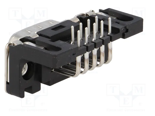 HARTING Conector D-Sub de 9 pines macho para PCB THT 90°