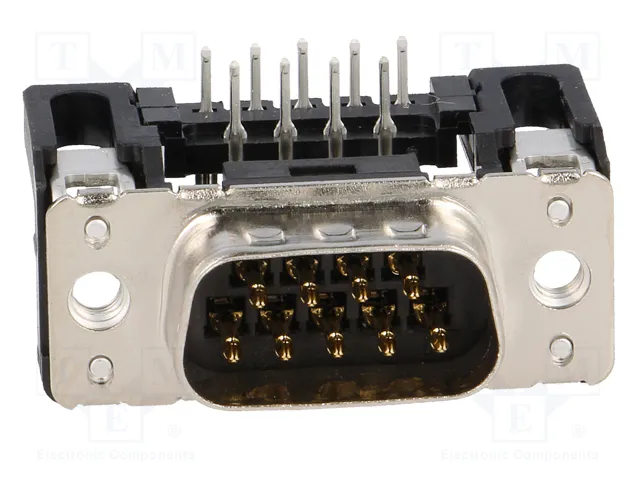 HARTING Conector D-Sub de 9 pines macho para PCB THT 90°