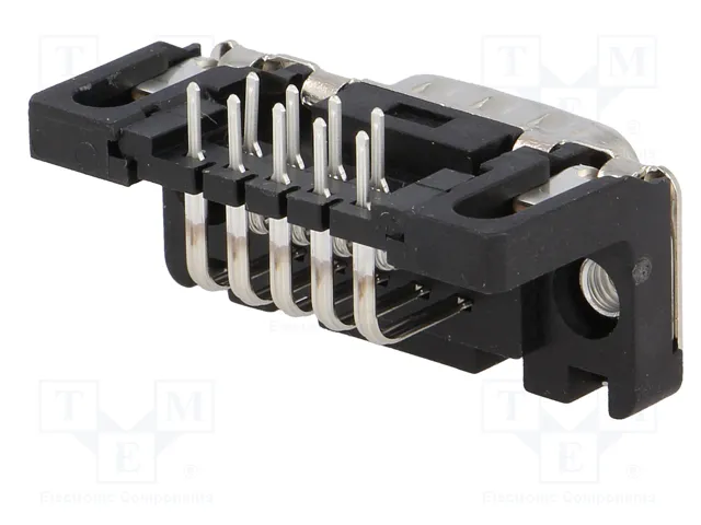 HARTING Conector D-Sub de 9 pines macho para PCB THT 90°