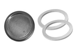 Talox Accesorios Cafetera 3 Tazas Filtro + 2 Juntas Ref. TXAF-3