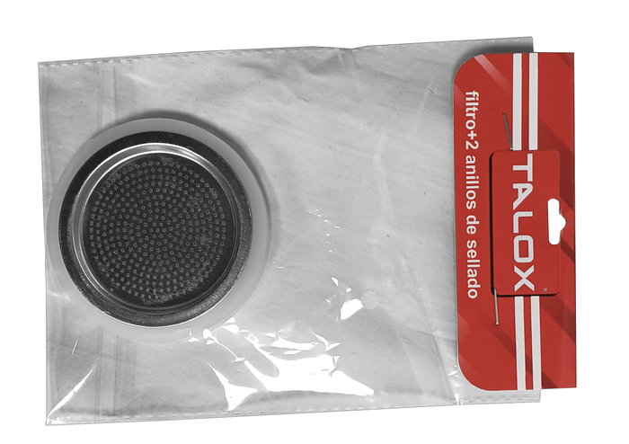 Talox Accesorios Cafetera 3 Tazas Filtro + 2 Juntas Ref. TXAF-3