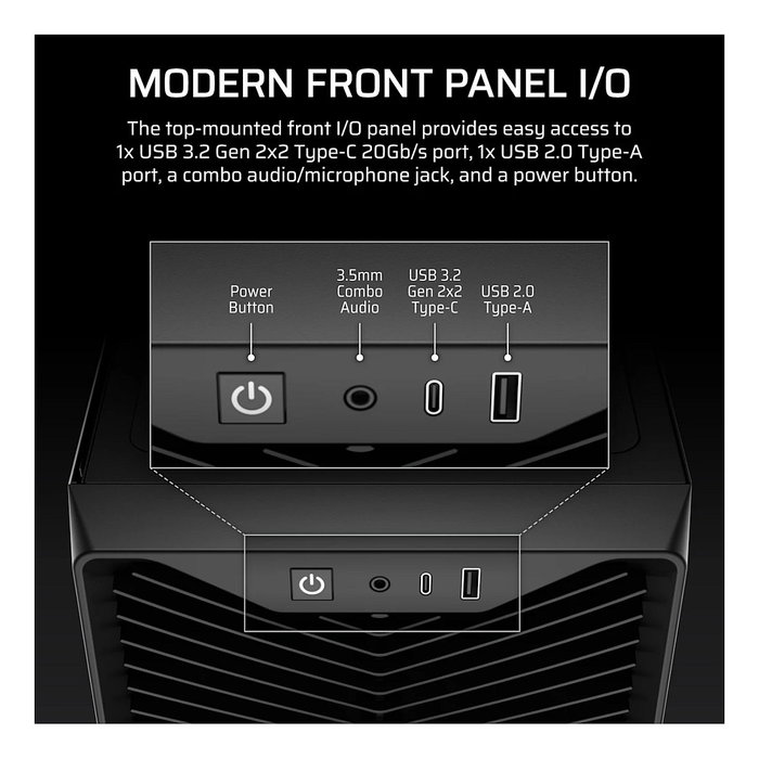 Corsair 3200D RS White Midi Tower
