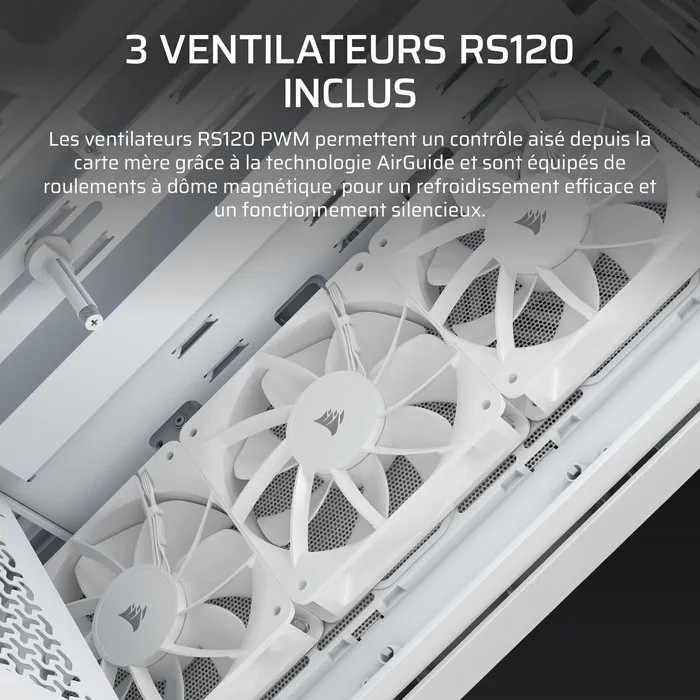 Corsair 3200D RS Mid-Tower Blanco