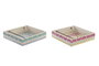 DKD Home Decor Surtido de Servilleteros Africa Gres en MDF y Metal de 18x18x4 cm