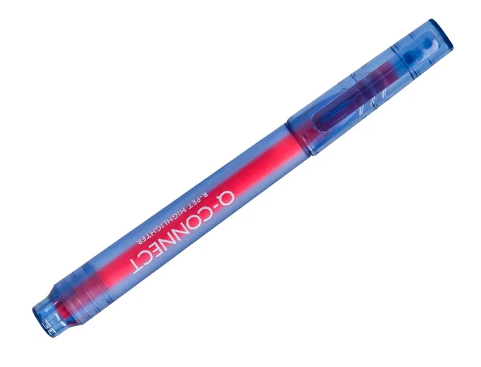 Q-connect Rotulador fluorescente punta biselada, fabricado con PET reciclado, caja de 4 unidades, colores surtidos Q-connect Rotulador fluorescente punta biselada, fabricado con PET reciclado, caja de 4 unidades, colores surtidos