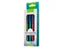 Q-connect Rotulador fluorescente punta biselada, fabricado con PET reciclado, caja de 4 unidades, colores surtidos