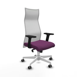 PIQUERAS Y CRESPO Sillón Albacete Morado y Blanco con Mecanismo Sincro
