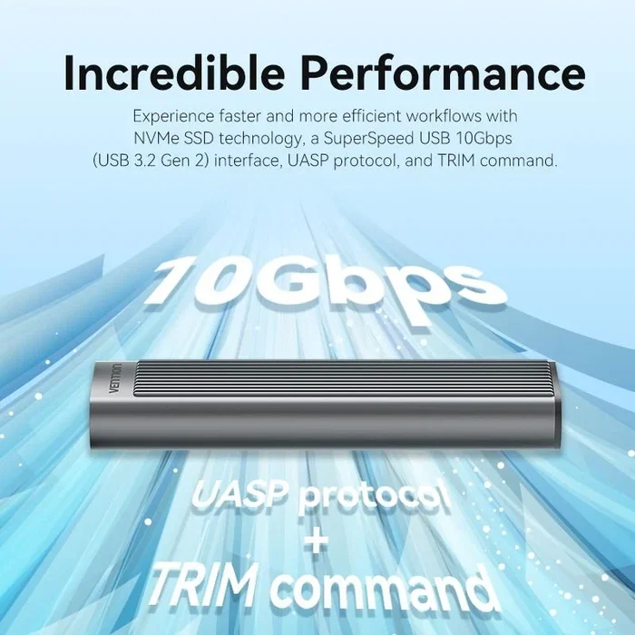 Vention Carcasa Externa para SSD M.2 NVMe KPKH0 Gris USB-C