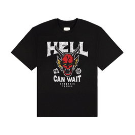 Stranger Things Camiseta Hell Can Wait (black) talla S