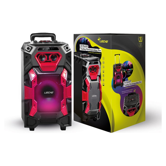 LEICKE DJ ROXXX Pro Altavoz Portátil Estéreo Negro