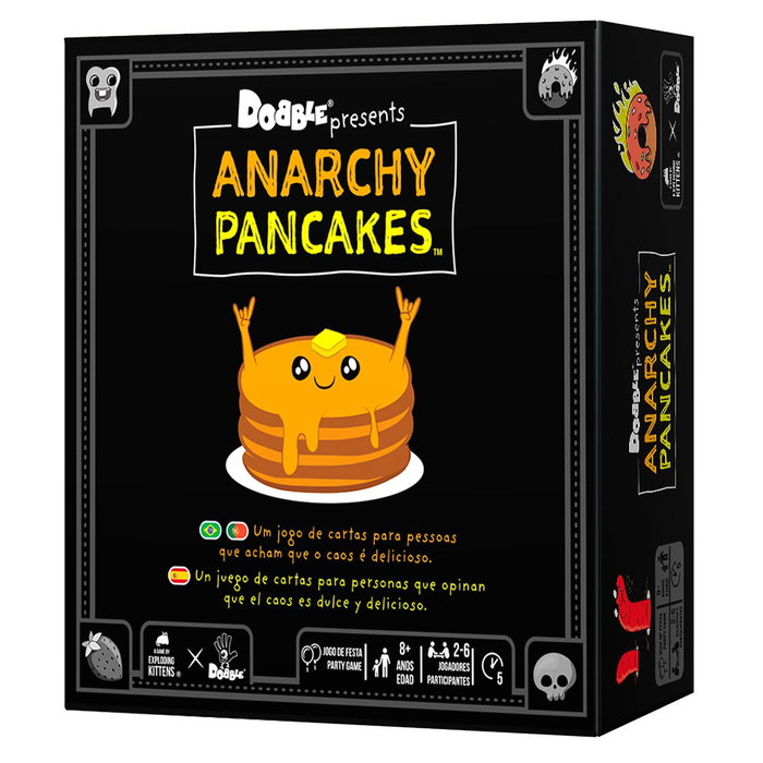 Asmodee Juego Dobble Anarchy Pancakes DOBAP08BRES Juego de Cartas Asmodee Juego Dobble Anarchy Pancakes DOBAP08BRES Juego de Cartas