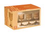 Vivalto Copa Vino Rayas 380 ml Ambar 9x16.3x9 cm (Set de 24)
