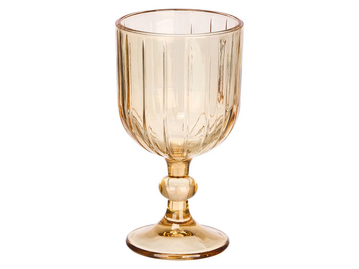Vivalto Copa Vino Rayas 380 ml Ambar 9x16.3x9 cm (Set de 24)