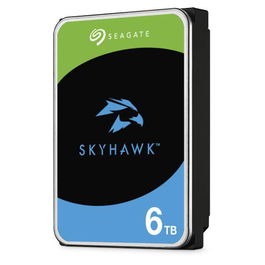Seagate SkyHawk 6TB Disco Duro Interno de 3.5" SATA 6 Gb/s CMR con 256MB Cache y SkyHawk Health Management para Videovigilancia