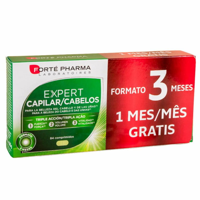 Forté Pharma Expert Capilar Cabellos Comprimidos 84 unidades Suplemento Vitaminas y Minerales para Fuerza, Vitalidad y Volumen de Cabello y Uñas Forté Pharma Expert Capilar Cabellos Comprimidos 84 unidades Suplemento Vitaminas y Minerales para Fuerza, Vitalidad y Volumen de Cabello y Uñas