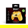 DragonShock PopTop Compact Mando Inalámbrico Gamepad para Nintendo Switch, Bluetooth, USB-C, 19 Botones, Giroscopio - Naranja/Rojo/Amarillo