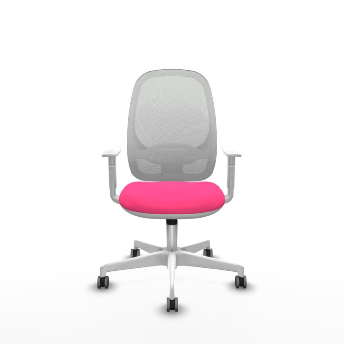 PIQUERAS Y CRESPO Silla de oficina Cilanco con mecanismo Sincro Rosa y Blanco PIQUERAS Y CRESPO Silla de oficina Cilanco con mecanismo Sincro Rosa y Blanco