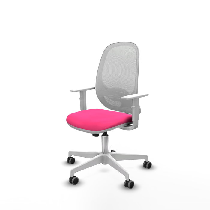 PIQUERAS Y CRESPO Silla de oficina Cilanco con mecanismo Sincro Rosa y Blanco PIQUERAS Y CRESPO Silla de oficina Cilanco con mecanismo Sincro Rosa y Blanco
