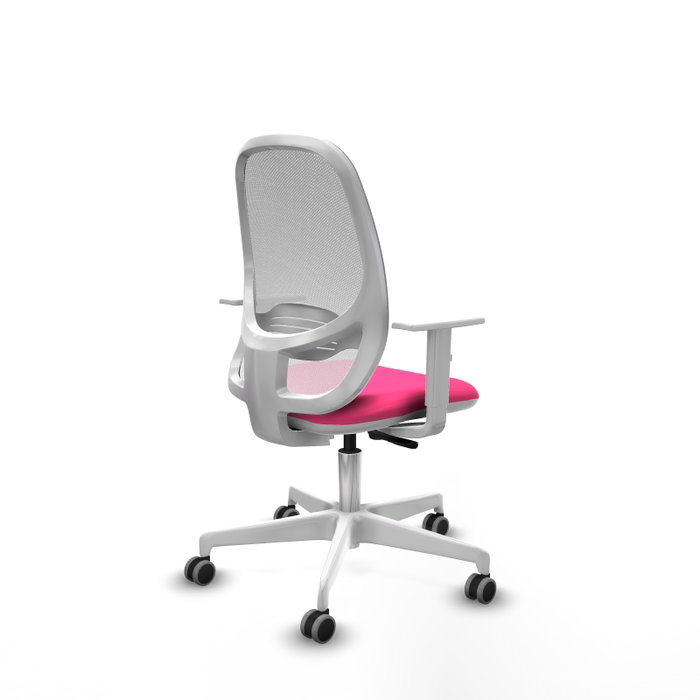 PIQUERAS Y CRESPO Silla de oficina Cilanco con mecanismo Sincro Rosa y Blanco PIQUERAS Y CRESPO Silla de oficina Cilanco con mecanismo Sincro Rosa y Blanco