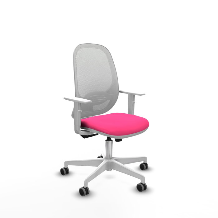 PIQUERAS Y CRESPO Silla de oficina Cilanco con mecanismo Sincro Rosa y Blanco PIQUERAS Y CRESPO Silla de oficina Cilanco con mecanismo Sincro Rosa y Blanco
