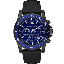 Michael Kors MK8165 con correa negra y esfera azul