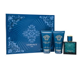 Versace Eros Set de Regalo 50ml EDT + 50ml Bálsamo Aftershave + 50ml Gel de Ducha