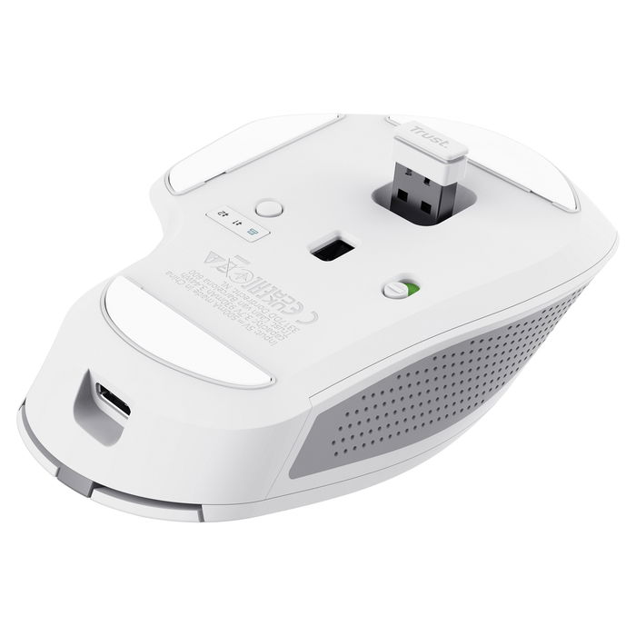 Trust Ozaa+ Multi-Connect Wireless Mouse White - Ratón Inalámbrico Multiconecta