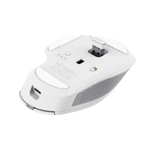 Trust Ozaa+ Ratón Inalámbrico Multidispositivo Blanco