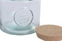 DKD Home Decor Tarro de Vidrio Reciclado con Corcho 1,5L (Pack de 6)