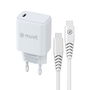 Cargador de Pared + Cable USB-C Muvit for Change Blanco