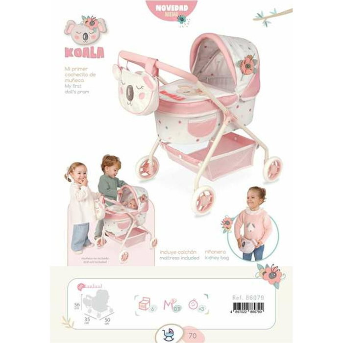 Decuevas Mi Primer Coche De Muñeca Koala Con Bolso Riñonera