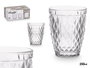 Vivalto Vaso Diamante Transparente 250 ml Vidrio 8x10x8 cm (Set de 24)