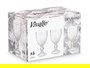 Vivalto Vaso Diamante Transparente 250 ml Vidrio 8x10x8 cm (Set de 24)