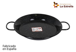 La Estrella Paellera Valenciana 28 cm Jaspeada 3 Rac (8 Unidades)