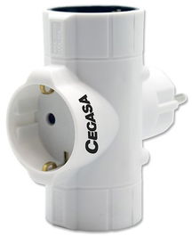 Enchufe Adaptador Cegasa 3 Tomas Schuko