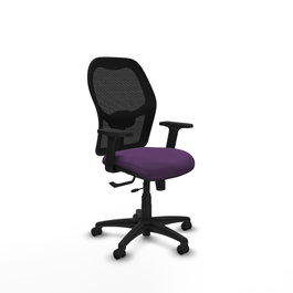 PIQUERAS Y CRESPO Silla Alocén Bali morado con malla negra