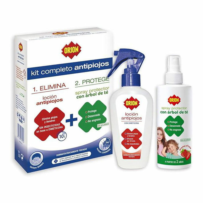 Orion Kit anti piojos con loción y spray protector Orion Kit anti piojos con loción y spray protector