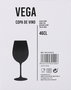 Inde Copa de Vino "Vega" 46 cl (0.46 L), Cristal, Diámetro 7.4 cm x Altura 22 cm - Juego de Copas para Vino Tinto y Blanco (24 Unidades)