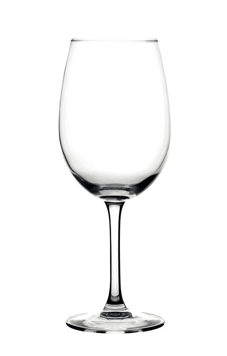 Inde Copa de Vino "Vega" 46 cl (0.46 L), Cristal, Diámetro 7.4 cm x Altura 22 cm - Juego de Copas para Vino Tinto y Blanco (24 Unidades)